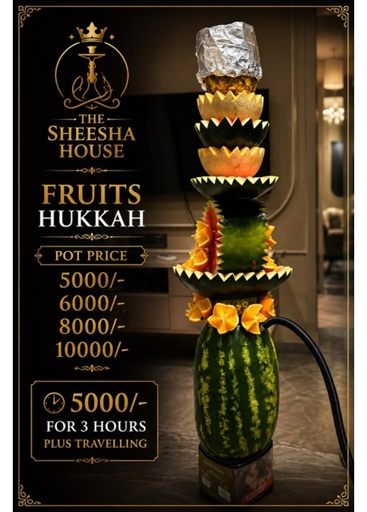 Fruit Hookah sheesha setup
